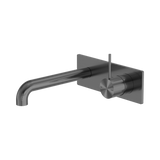 Nero Mecca Wall Basin/Bath Mixer Handle Up 260Mm - Gunmetal