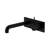 Nero Mecca Wall Basin/Bath Mixer Handle Up 260Mm - Matte Black