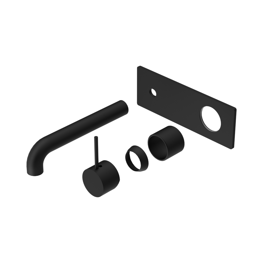 Nero Mecca Wall Basin/Bath Mixer Handle Up 260Mm Trim Kits Only - Matte Black
