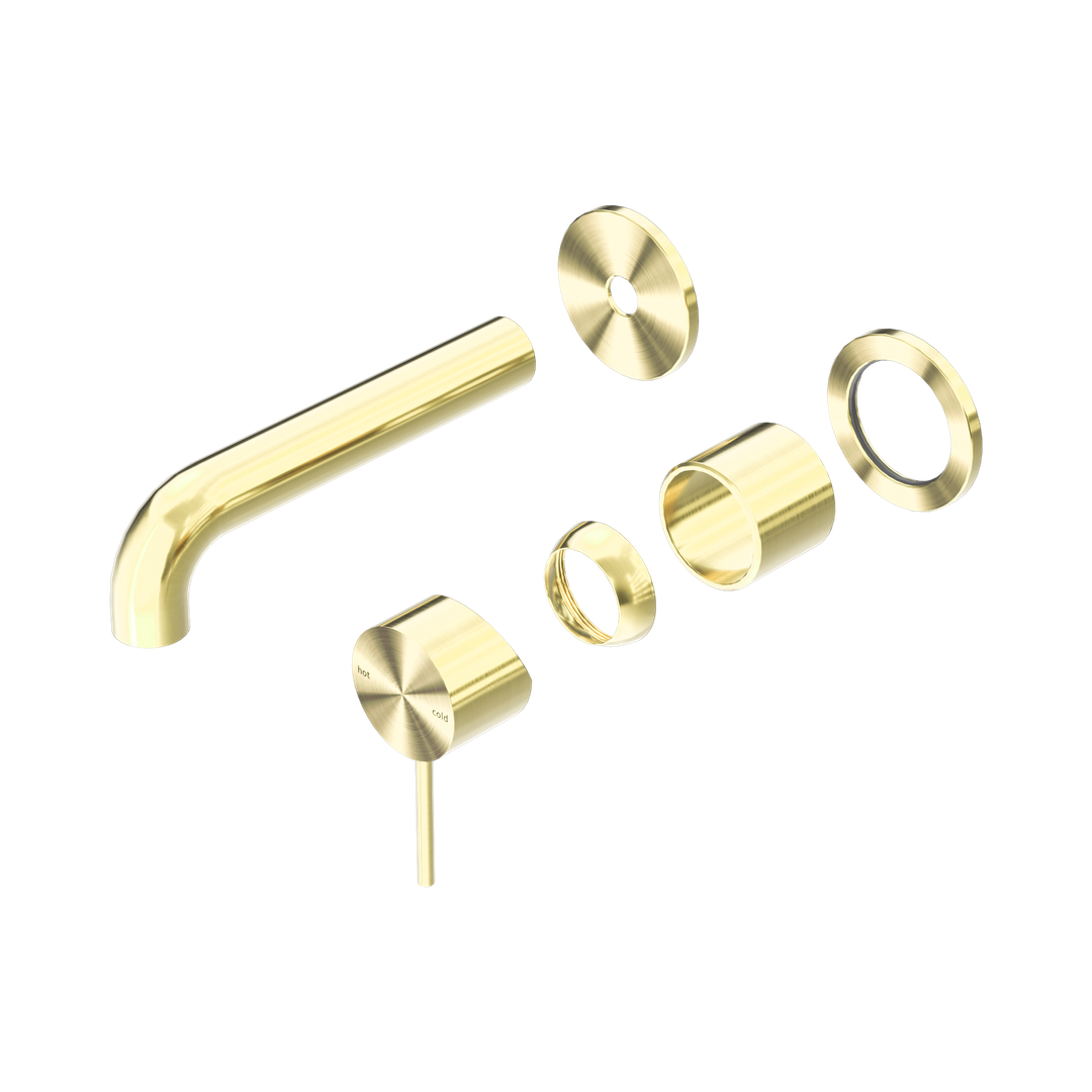 Nero Mecca Wall Basin/Bath Mixer Separate Back Plate 120Mm Trim Kits Only - Brushed Gold