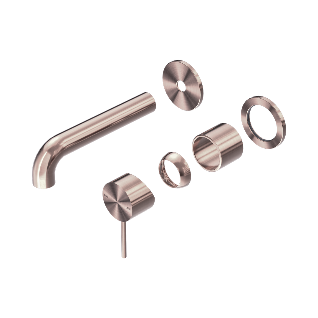 Nero Mecca Wall Basin/Bath Mixer Separate Back Plate 120Mm Trim Kits Only - Brushed Bronze
