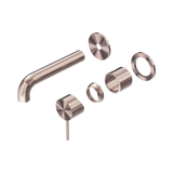Nero Mecca Wall Basin/Bath Mixer Separate Back Plate 120Mm Trim Kits Only - Brushed Bronze