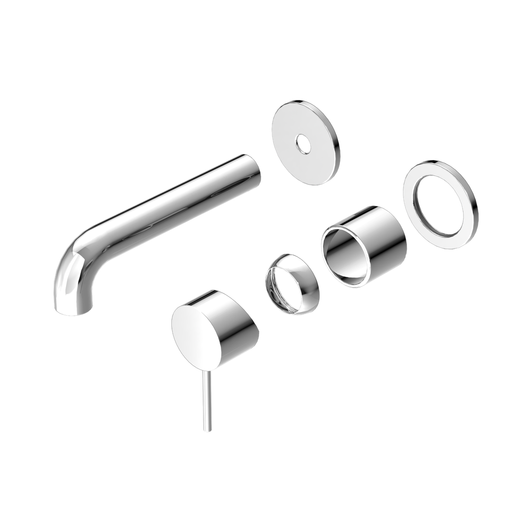 Nero Mecca Wall Basin/Bath Mixer Separate Back Plate 120Mm Trim Kits Only - Chrome