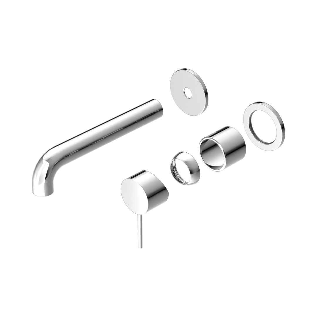 Mecca Wall Basin/Bath Nero Mixer Separate Back Plate 185mm Trim Kits Only - Chrome