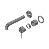 Mecca Wall Basin/Bath Nero Mixer Separate Back Plate 185mm Trim Kits Only - Gun Metal