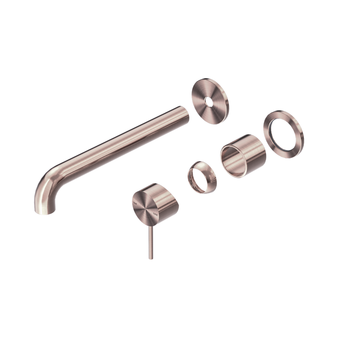 Nero Mecca Wall Basin/Bath Mixer Separate Back Plate 260Mm Trim Kits Only - Brushed Bronze