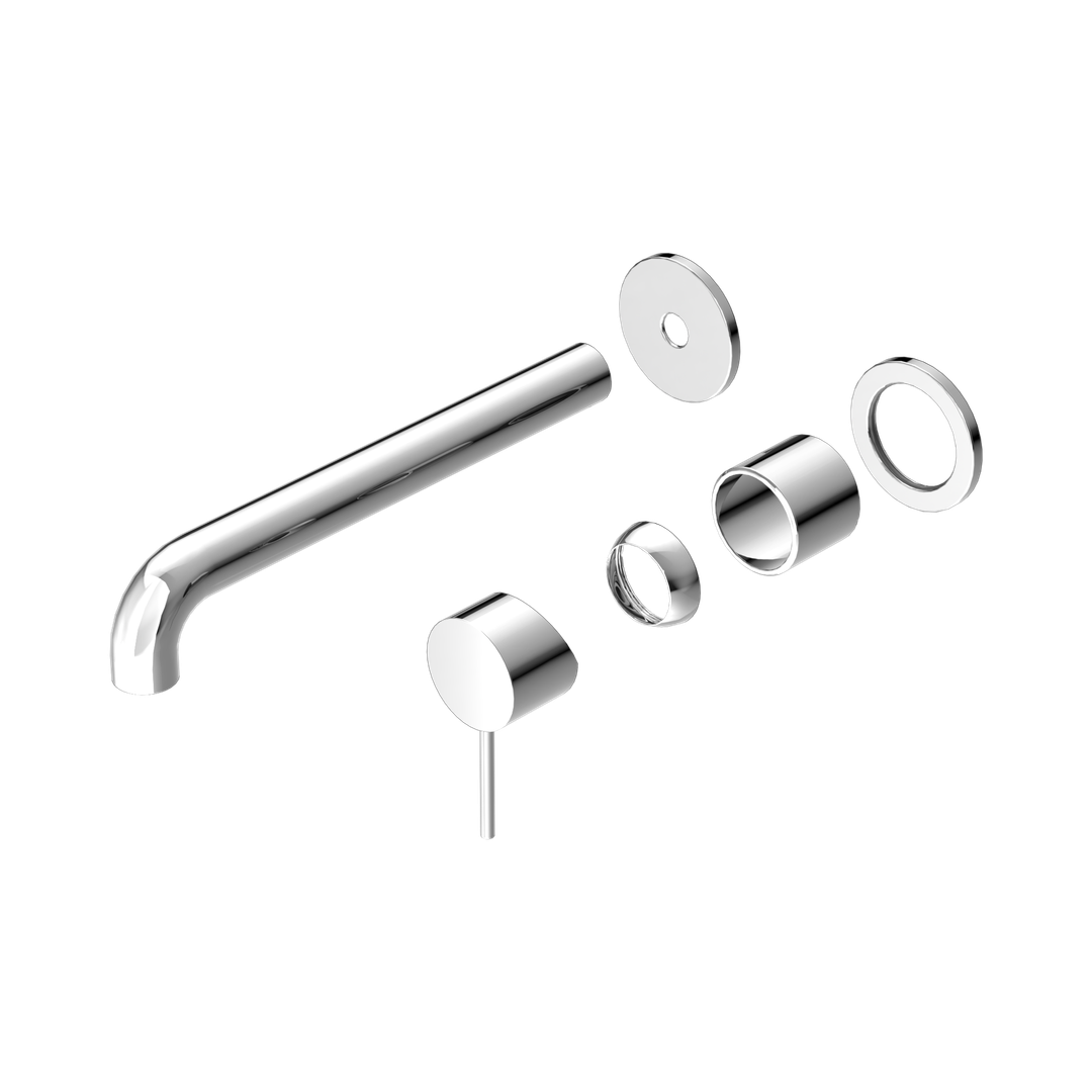 Nero Mecca Wall Basin/Bath Mixer Separate Back Plate 260Mm Trim Kits Only - Chrome