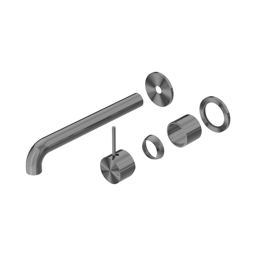Nero Mecca Wall Basin/Bath Mixer Back Plate Handle Up 230Mm Trim Kits Only - Gunmetal