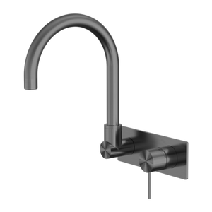 Nero Mecca Wall Basin/Bath Mixer Swivel Spout - Gunmetal