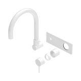 Nero Mecca Wall Basin/Bath Mixer Swivel Spout Trim Kits Only - Matte White