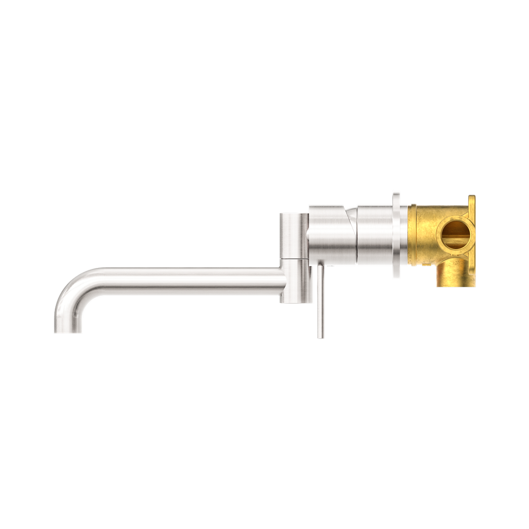 Mecca Wall Basin/Bath Nero Mixer Swivel Spout 225mm - Brushed Nickel Nr221910Rbn