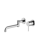 Nero Mecca Wall Basin/Bath Mixer Swivel Spout 225mm - Chrome