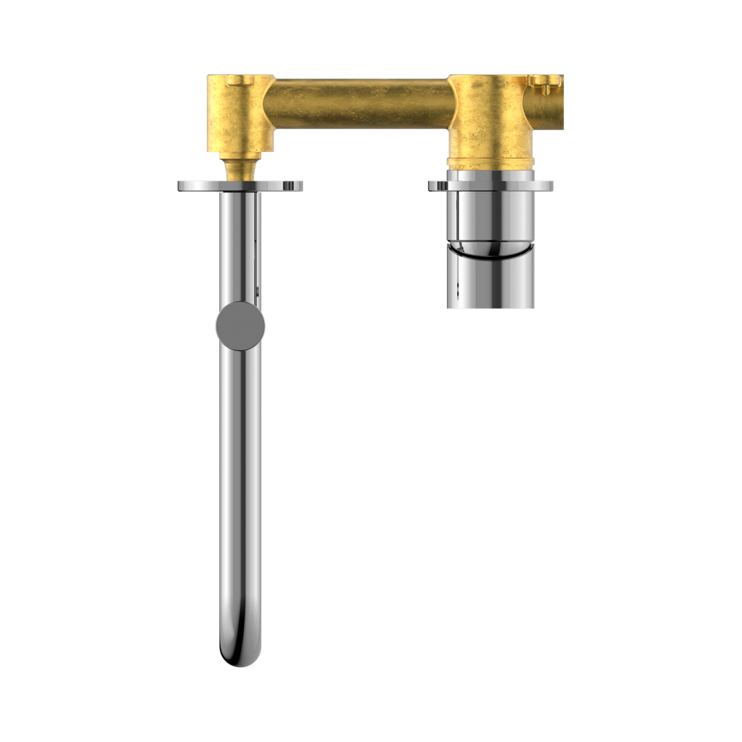 Mecca Wall Basin/Bath Nero Mixer Swivel Spout 225mm - Chrome Nr221910Rch