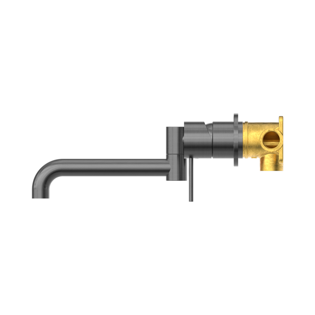 Mecca Wall Basin/Bath Nero Mixer Swivel Spout 225mm - Gun Metal Nr221910Rgm