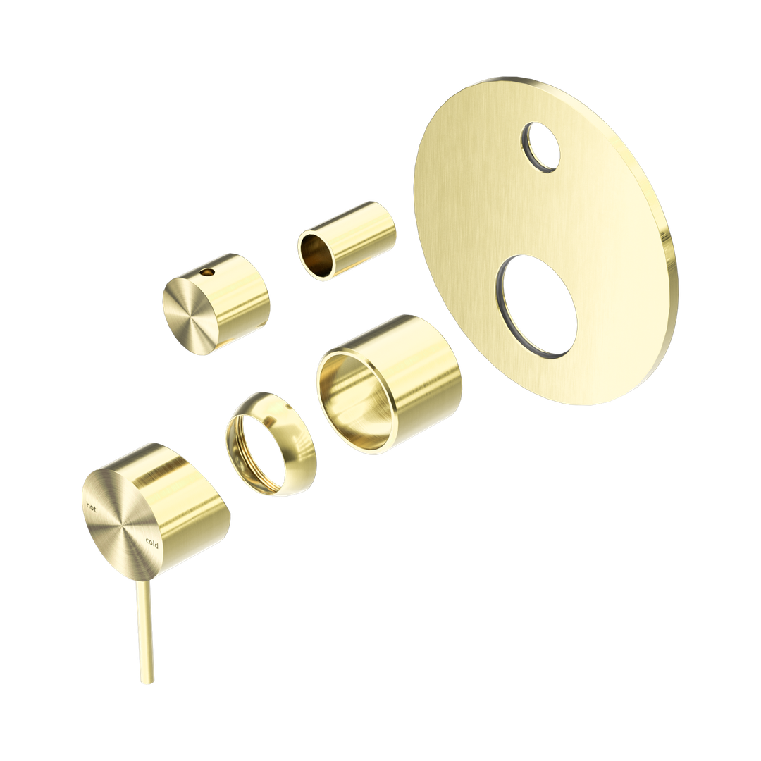 Nero Mecca Shower Mixer With Diverter Trim Kits Only - Brushed Gold