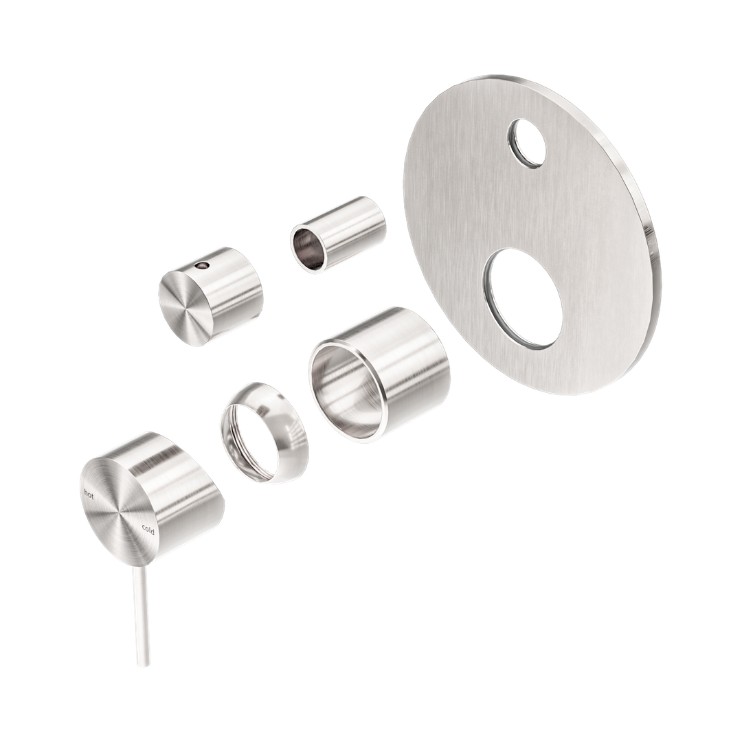 Nero Mecca Shower Mixer With Diverter Trim Kits Only - Brushed Nickel