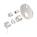 Nero Mecca Shower Mixer With Diverter Trim Kits Only - Brushed Nickel