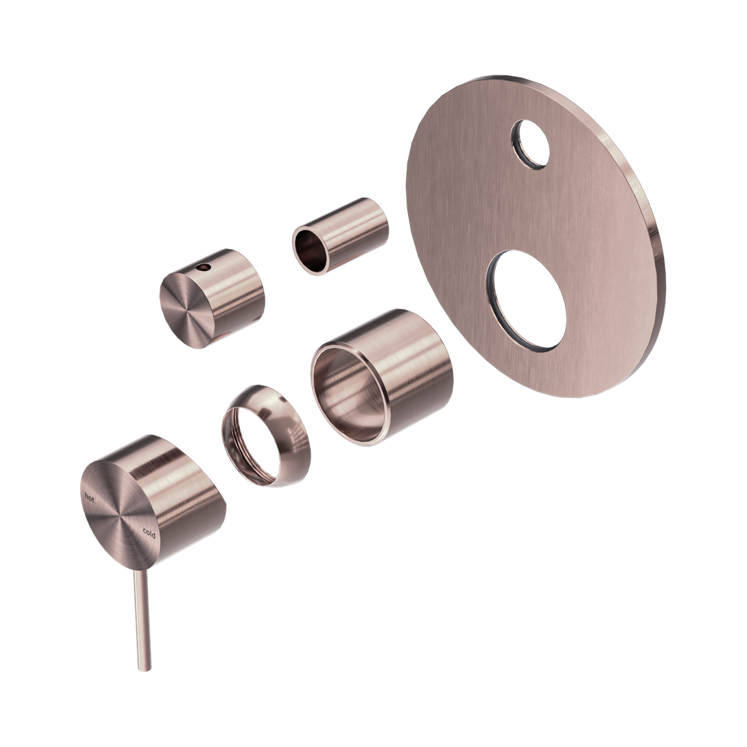 Nero Mecca Shower Mixer With Diverter Trim Kits Only - Brushed Bronze