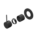 Nero Mecca Shower Mixer Handle Up 80Mm Plate Trim Kits Only - Matte Black