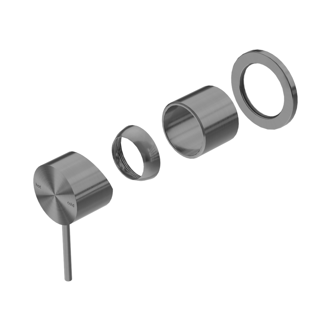 Nero Mecca Shower Mixer 60Mm Plate Trim Kits Only - Gunmetal