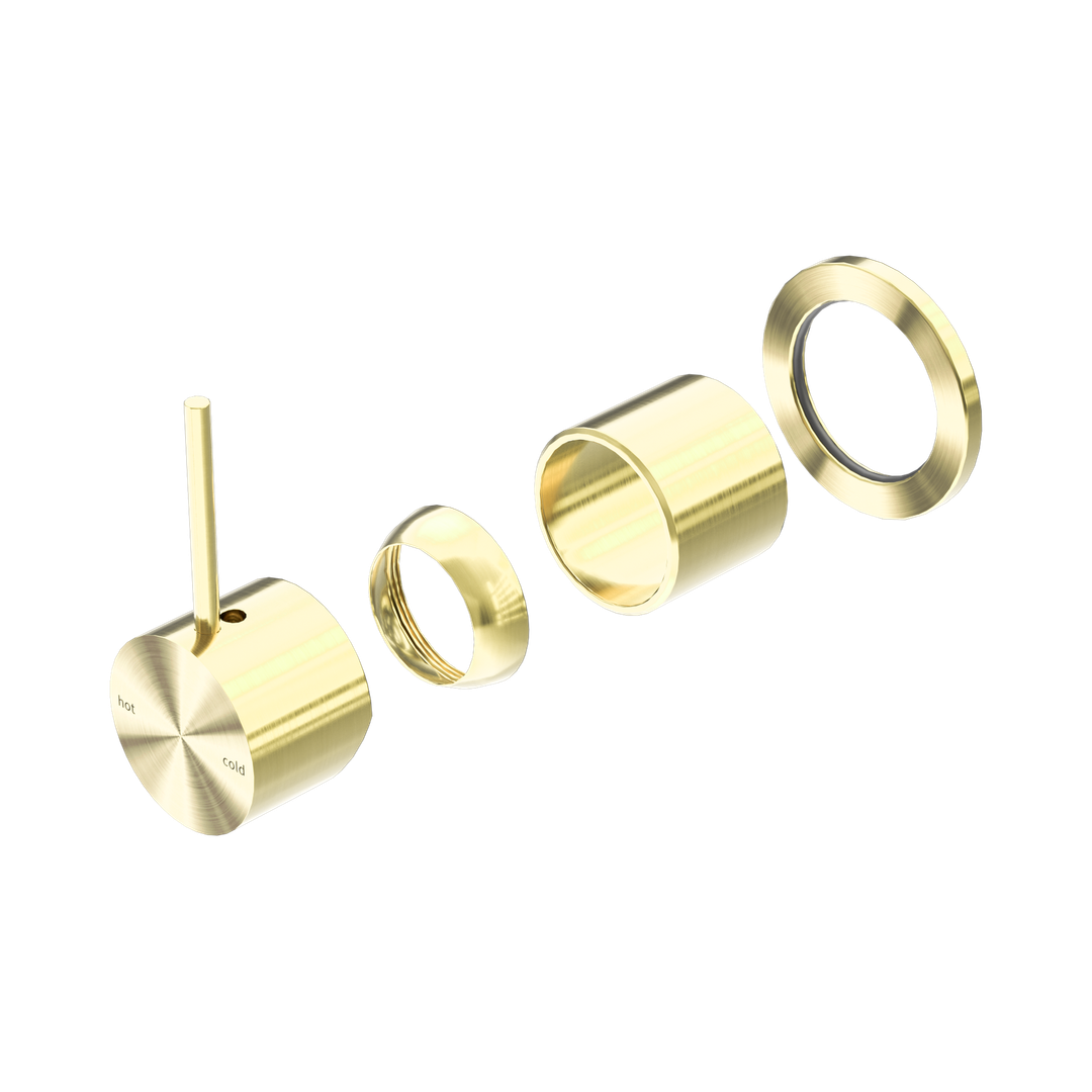 Nero Mecca Shower Mixer 60Mm Handle Up Plate Trim Kits Only - Brushed Gold