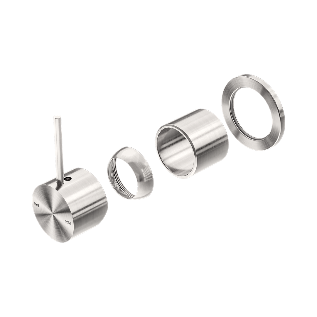 Nero Mecca Shower Mixer 60Mm Handle Up Plate Trim Kits Only - Brushed Nickel