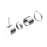 Nero Mecca Shower Mixer 60Mm Handle Up Plate Trim Kits Only - Chrome