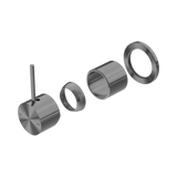 Nero Mecca Shower Mixer 60Mm Handle Up Plate Trim Kits Only - Gunmetal