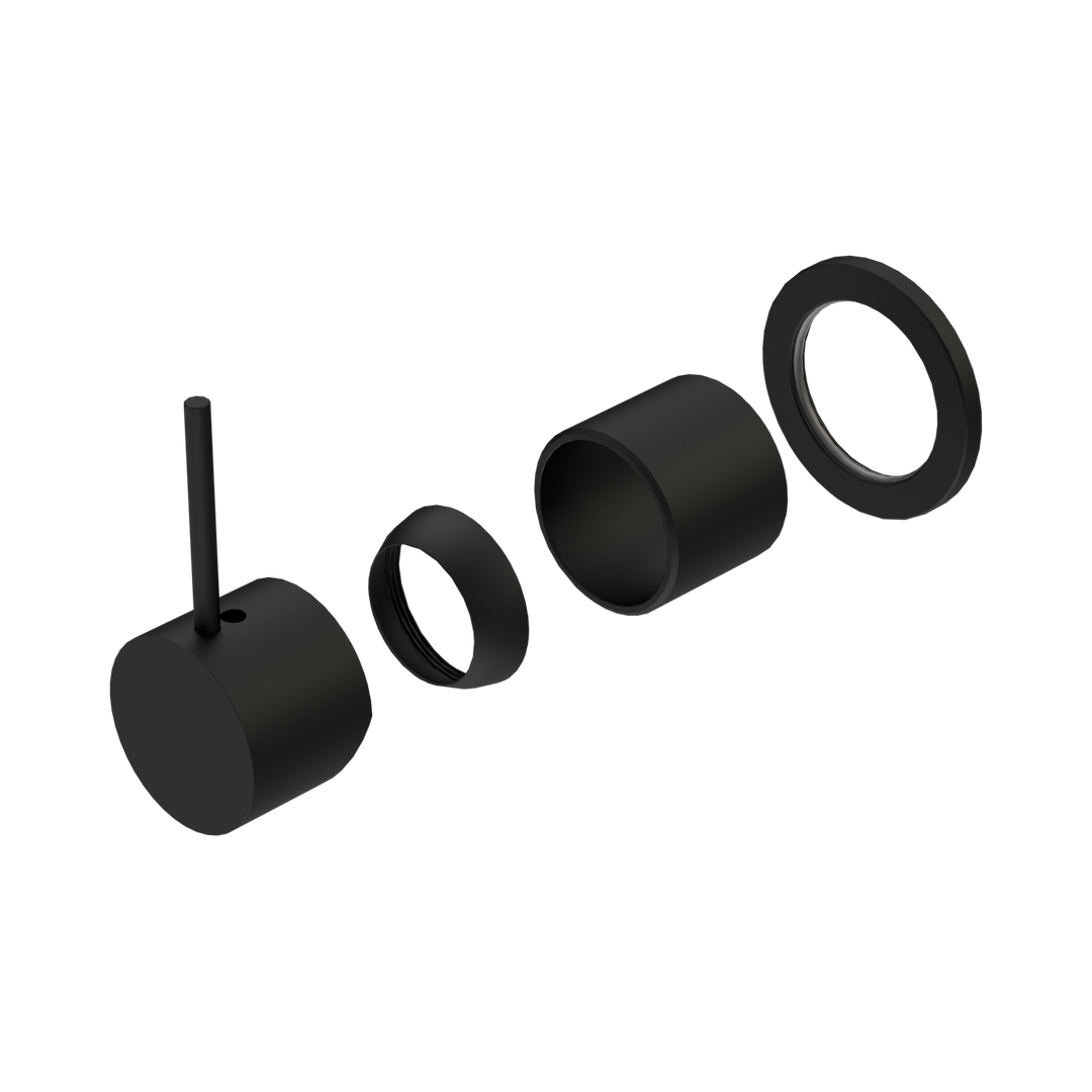 Nero Mecca Shower Mixer 60Mm Handle Up Plate Trim Kits Only - Matte Black