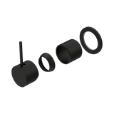 Nero Mecca Shower Mixer 60Mm Handle Up Plate Trim Kits Only - Matte Black
