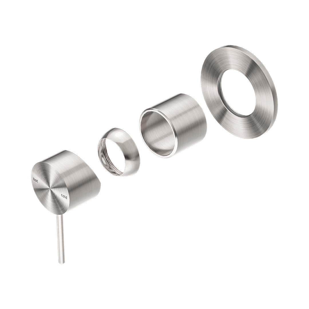 Nero Mecca Shower Mixer 80Mm Plate Trim Kits Only - Brushed Nickel