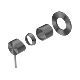 Nero Mecca Shower Mixer 80Mm Plate Trim Kits Only - Gunmetal