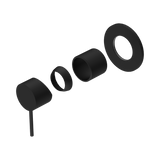 Nero Mecca Shower Mixer 80Mm Plate Trim Kits Only - Matte Black