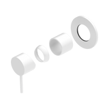 Nero Mecca Shower Mixer 80Mm Plate Trim Kits Only - Matte White