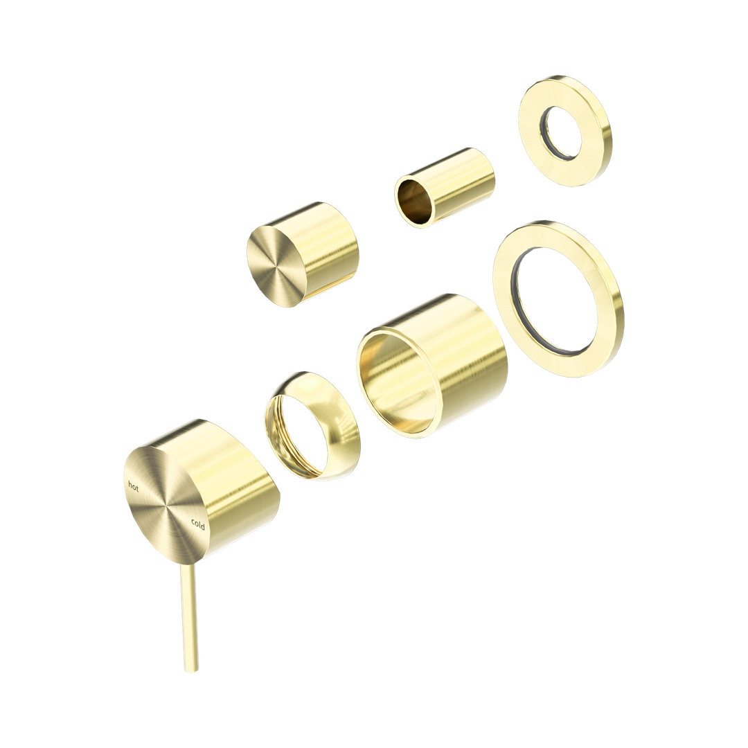 Nero Mecca Shower Mixer With Diverter Separate Back Plate Trim Kits Only - Brushed Gold