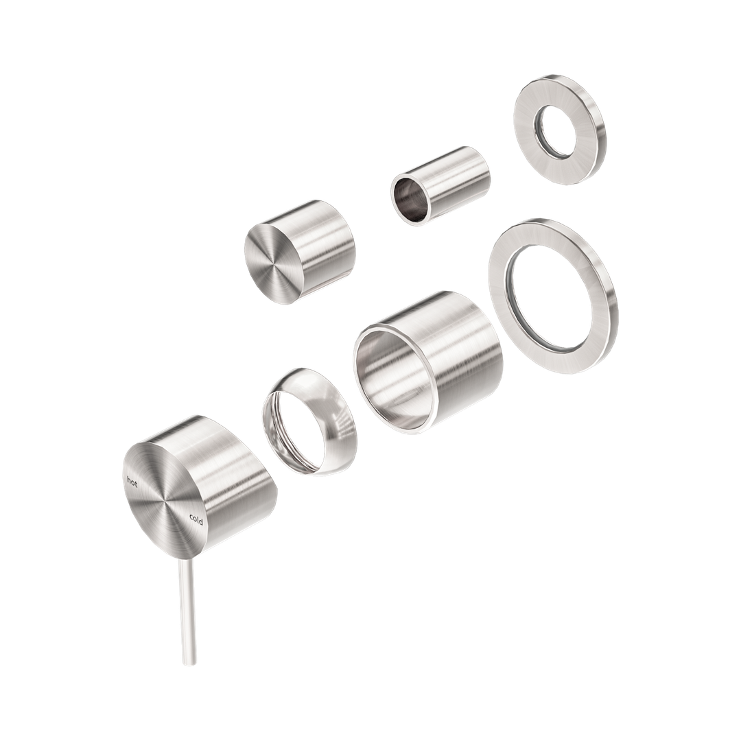 Nero Mecca Shower Mixer With Diverter Separate Back Plate Trim Kits Only - Brushed Nickel