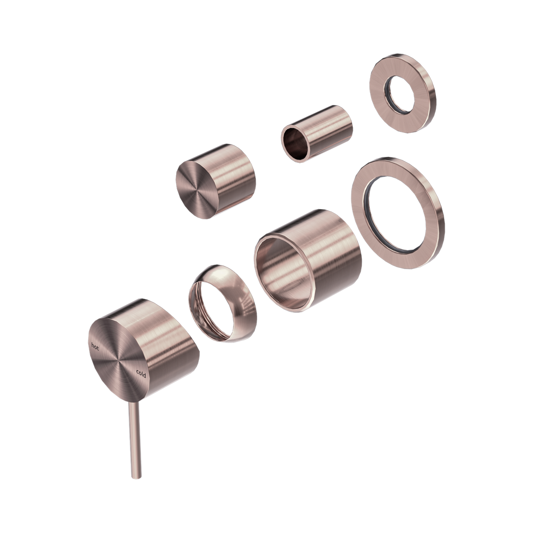 Nero Mecca Shower Mixer With Diverter Separate Back Plate Trim Kits Only - Brushed Bronze