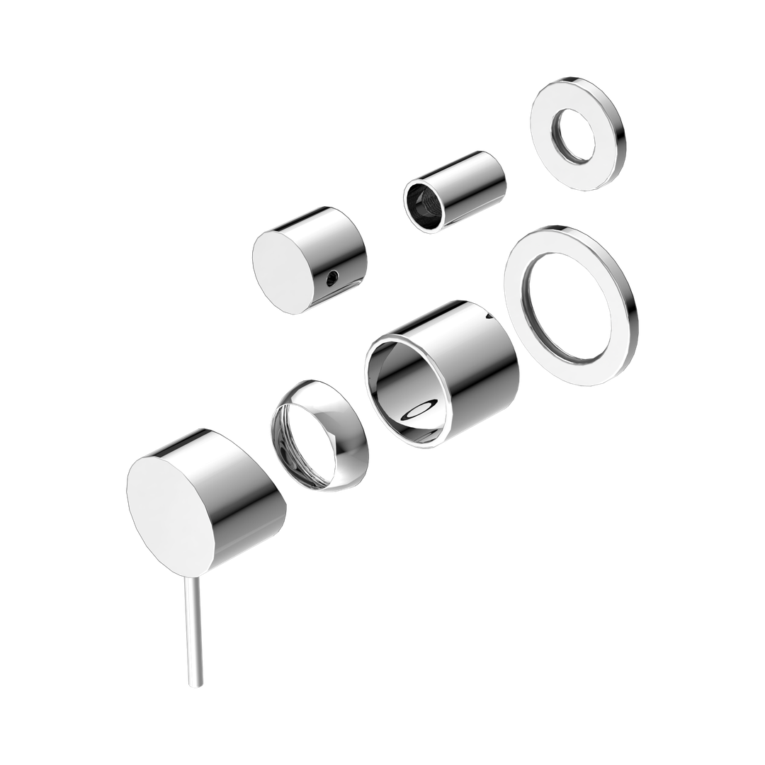 Nero Mecca Shower Mixer With Diverter Separate Back Plate Trim Kits Only - Chrome