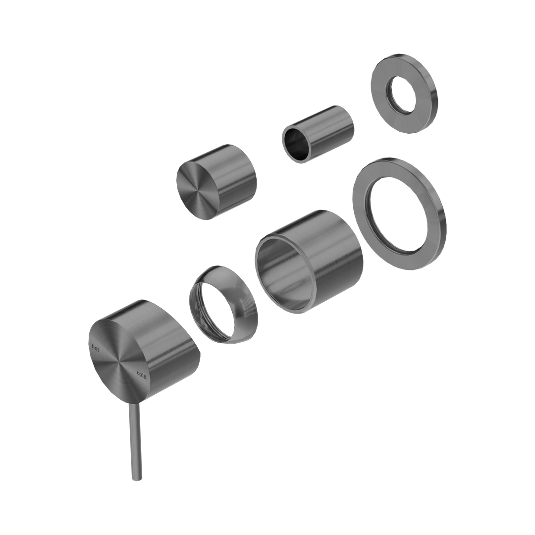 Nero Mecca Shower Mixer With Diverter Separate Back Plate Trim Kits Only - Gunmetal