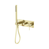 Nero Mecca Shower Mixer Diverter System - Brushed Gold