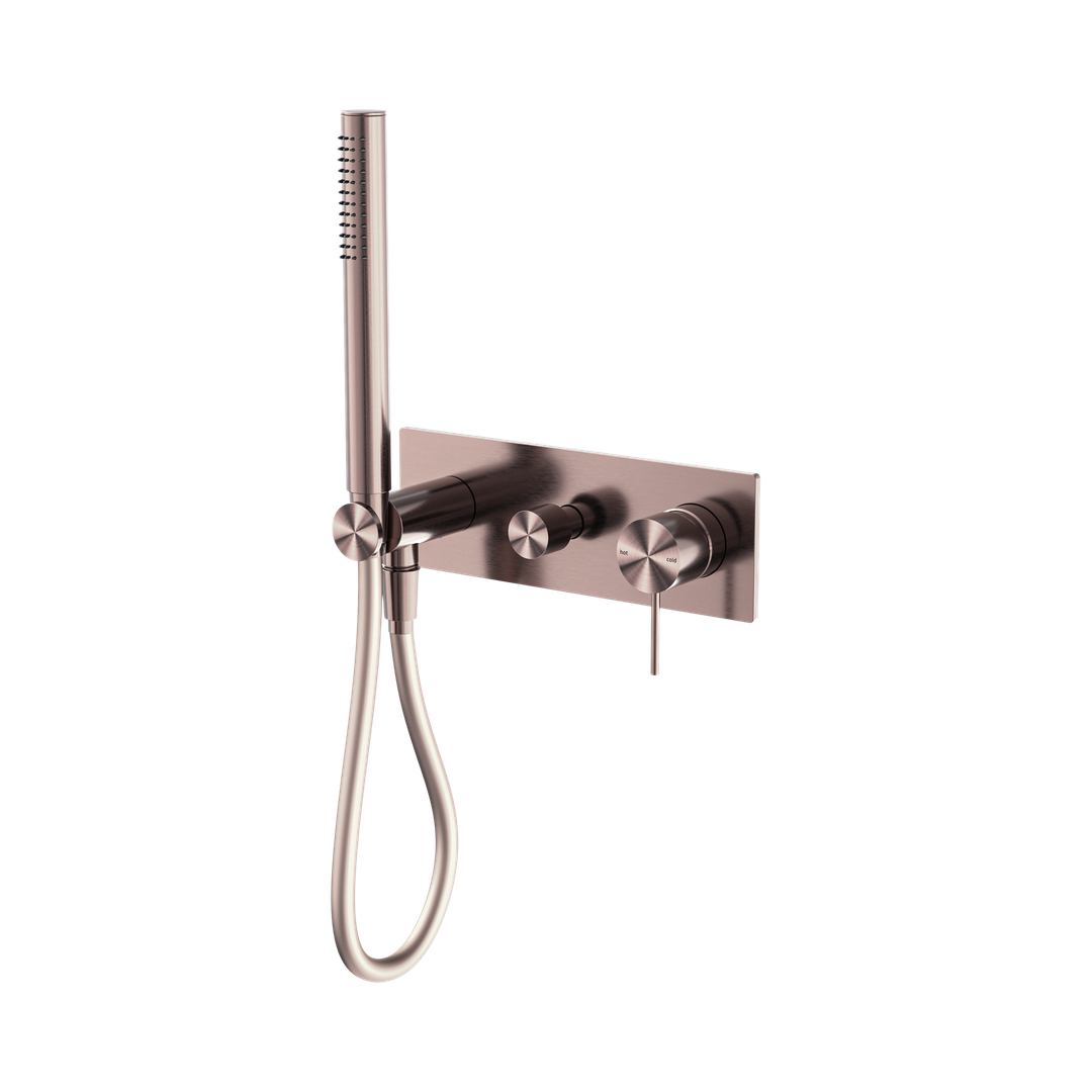 Nero Mecca Shower Mixer Diverter System - Brushed Bronze