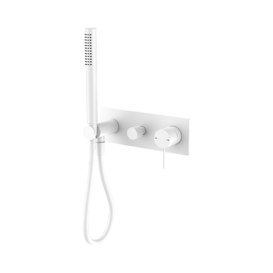 Nero Mecca Shower Mixer Diverter System - Matte White