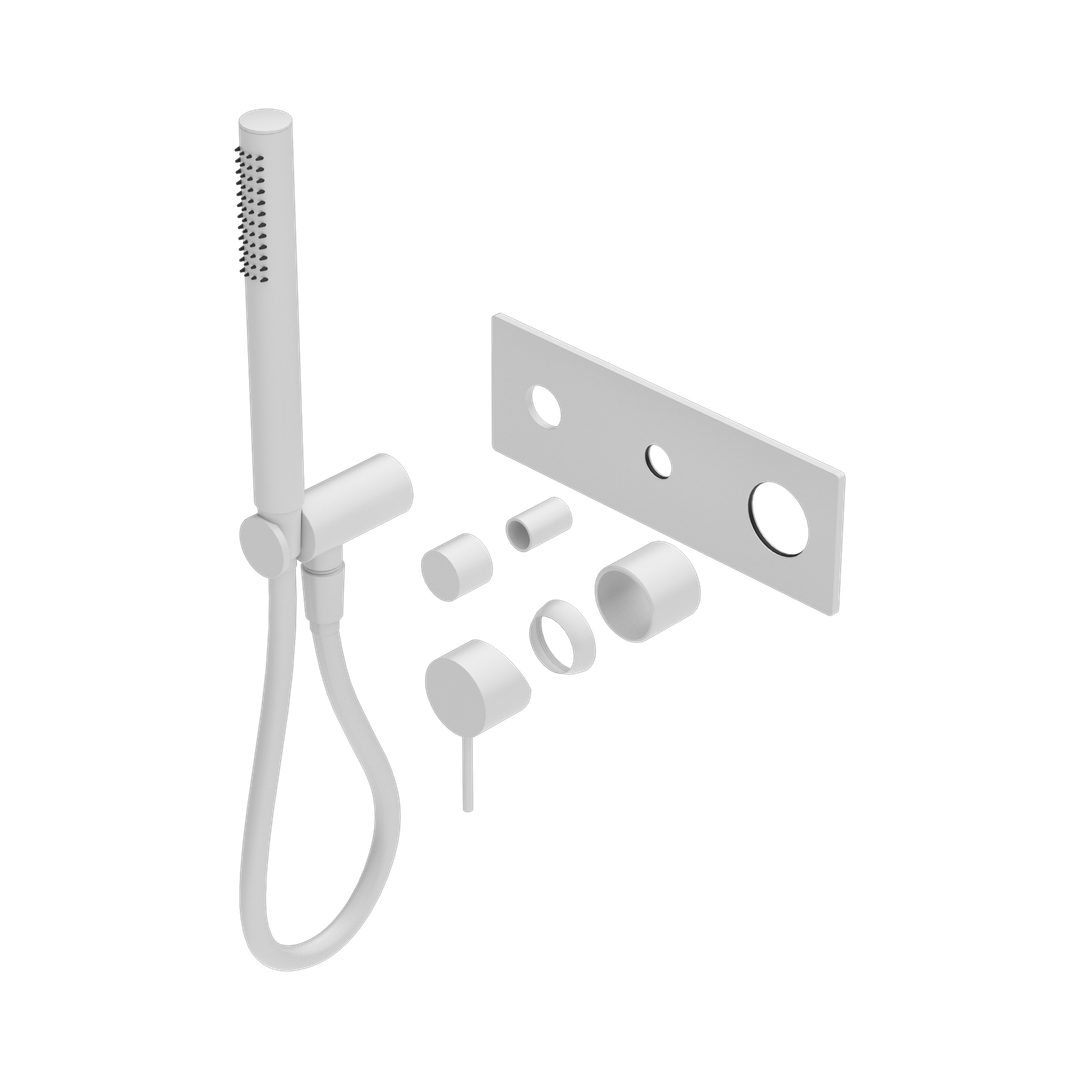 Nero Mecca Shower Mixer Diverter System Trim Kits Only - Matte White