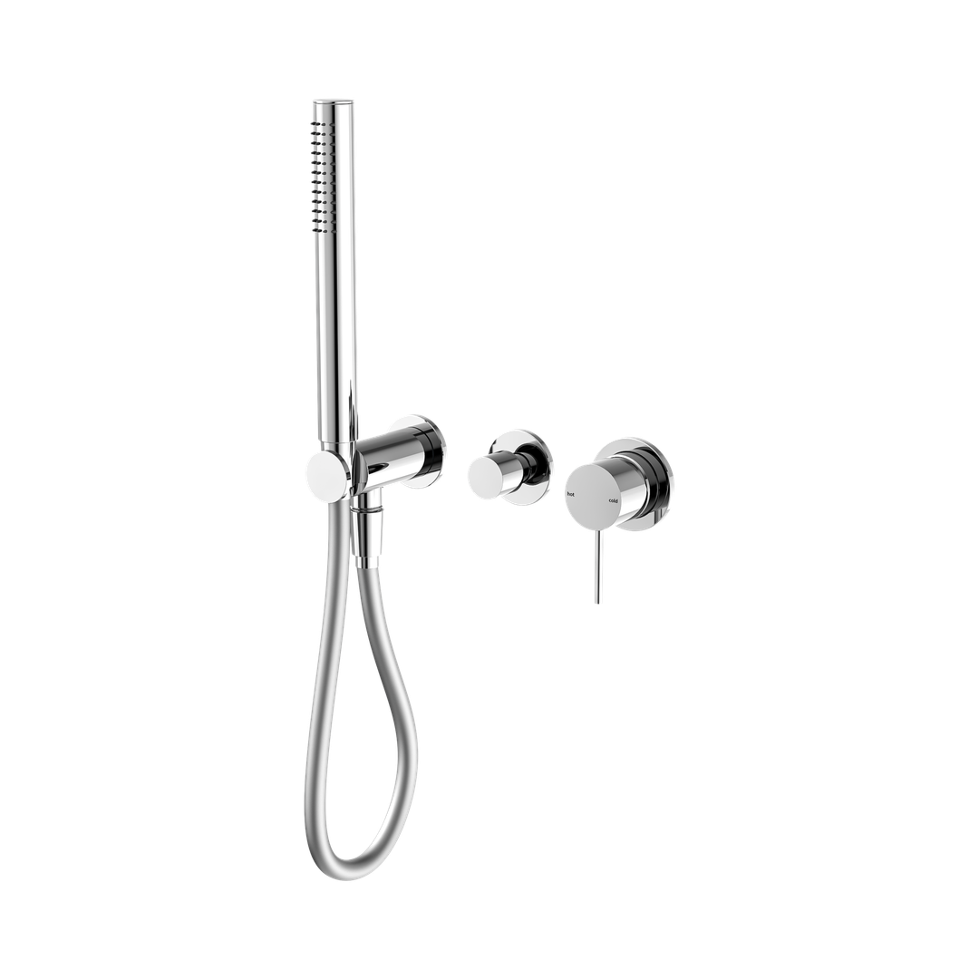 Nero Mecca Shower Mixer Diverter System Separate Back Plate - Chrome