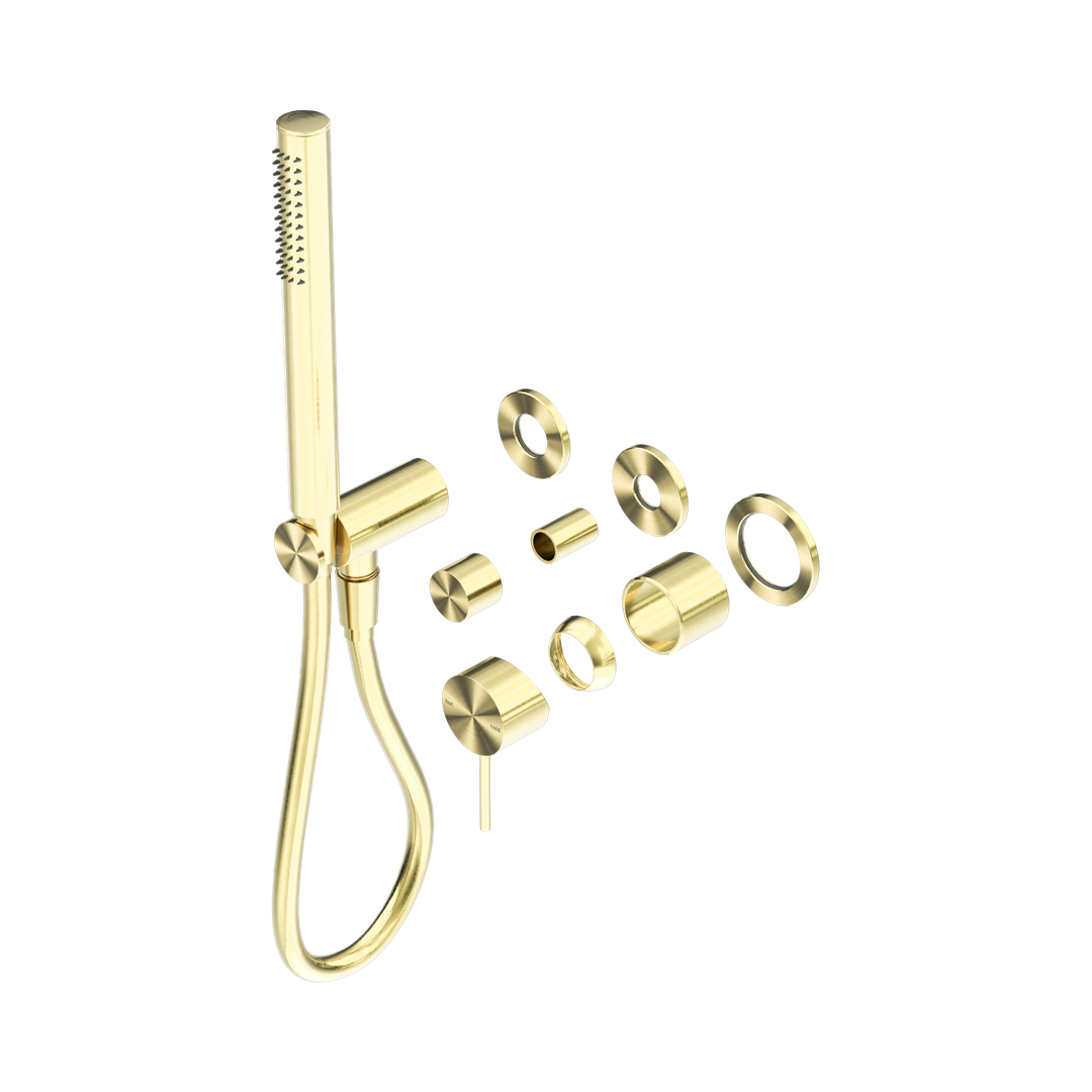 Nero Mecca Shower Mixer Diverter System Separate Back Plate Trim Kits Only - Brushed Gold