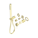 Nero Mecca Shower Mixer Diverter System Separate Back Plate Trim Kits Only - Brushed Gold