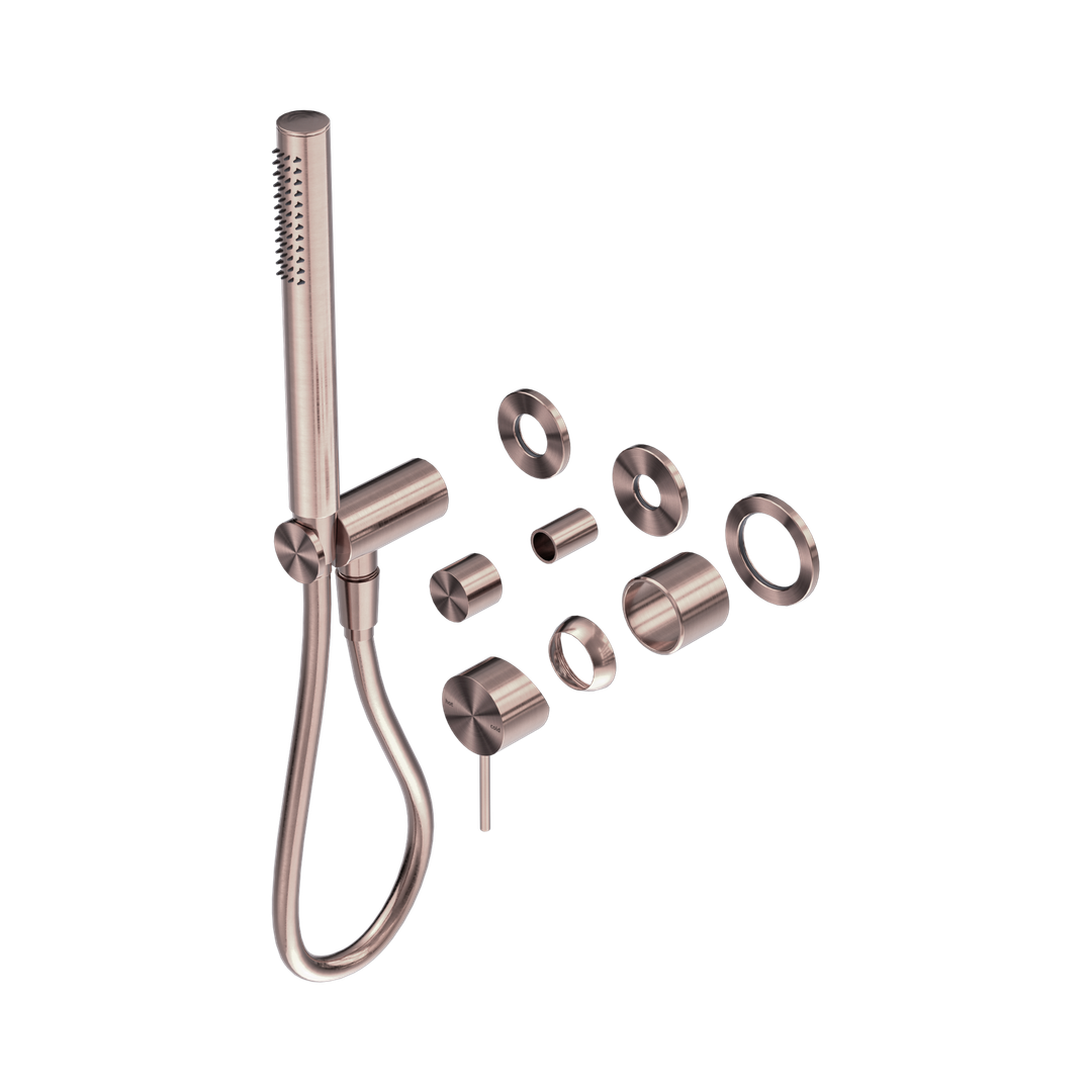 Nero Mecca Shower Mixer Diverter System Separate Back Plate Trim Kits Only - Brushed Bronze
