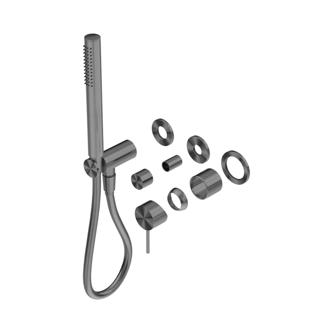 Nero Mecca Shower Mixer Diverter System Separate Back Plate Trim Kits Only - Gunmetal