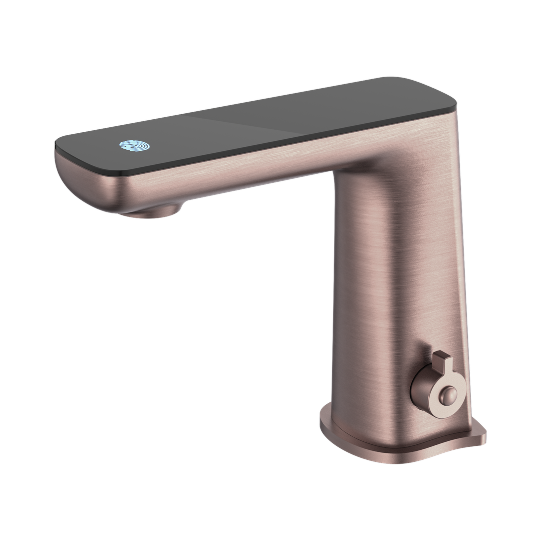 Nero Claudia Sensor Mixer With Black Top Display - Brushed Bronze