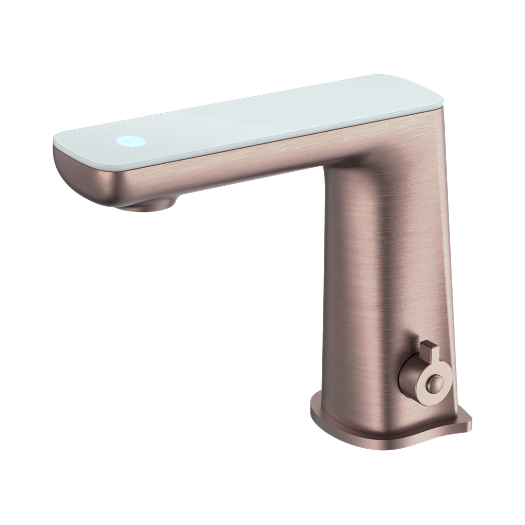 Nero Claudia Sensor Mixer With White Top Display - Brushed Bronze